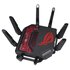 Asus ROG Rapture GT-BE19000 router wireless Multi-Gigabit Ethernet Tri-band (2,4 GHz/5 GHz/6 GHz) Nero, Rosso
