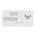 Asus TUF GAMING 1000 W GOLD White Edition Alimentatore PC Modulare, 80+ Gold, ATX 3.0, Doppio Cuscinetto a Sfera, Ventole Axial-tech, Rivestimento PCB, Bianco