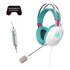 Asus TUF Gaming H1 Gen II Hatsune Miku Edition Auricolare Cablato A Padiglione USB tipo A Rosa, Turchese, Bianco
