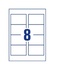 AVERY 4822 Badge PVC 25 pezzo(i)