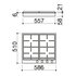 Barazza 1PBF64 Incasso Gas Nero, Acciaio inossidabile