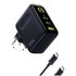 Baseus E0121B00 Caricabatterie per dispositivi mobili Tablet, Computer portatile, Smartphone, Cuffie, Orologio intelligente Blu, Nero AC Ricarica rapida Interno