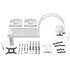 Be Quiet! Light Loop 240mm ARGB Bianco con ventole Light Wings LX PWM ad alta velocità
