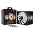 Be Quiet! LIGHT WINGS LX 140mm PWM High Speed 3-Pack Black Case per computer Ventilatore 14 cm Nero 3 pz