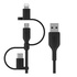 Belkin BOOST CHARGE cavo USB 1 m USB A USB C/Micro-USB B/Lightning Nero