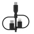 Belkin BOOST CHARGE cavo USB 1 m USB A USB C/Micro-USB B/Lightning Nero