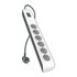 Belkin BSV603VF2M-V2 protezione da sovraccarico Grigio, Bianco 6 presa(e) AC