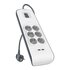 Belkin BSV604VF2M-V2 protezione da sovraccarico Grigio, Bianco 6 presa(e) AC