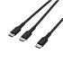 Belkin CAC004HQ1.5MBK cavo USB USB 2.0 1,5 m USB C 2 x USB C 0,48 Gbit/s 140 W Nero
