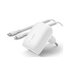 Belkin Caricabatteria da parete USB-C PD 3.0 PPS da 30 W + Cavo USB-C con connettore Lightning