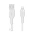 Belkin Cbl Scicone USB-A LTG 2M blc cavo USB USB A USB C/Lightning Bianco