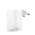 Belkin WCC002VFWH Caricabatterie per dispositivi mobili Computer portatile, Smartphone, Tablet Bianco AC Ricarica rapida Interno