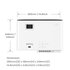Benq X500i Proiettore a corto raggio 2200 ANSI lumen DLP UHD 4K (3840x2160) Nero, Bianco