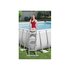 Bestway Piscina POWER STEEL Rettangolare Accessoriata 4,12 x 2,01 x 1,22 m Grigio