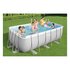 Bestway Piscina POWER STEEL Rettangolare Accessoriata 4,12 x 2,01 x 1,22 m Grigio
