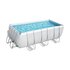 Bestway Piscina POWER STEEL Rettangolare Accessoriata 4,12 x 2,01 x 1,22 m Grigio