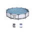Bestway Piscina STEEL PRO MAX D. 366 x h. 76 cm Grigio