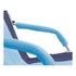 Brunner Spiaggina Bula Pieghevole con Braccioli Blu e Azzurro 0404148N
