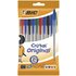 Bic Cristal Original, Penne a Sfera in Colori Assortiti (Punta 1mm), Confezione da 10