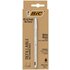 Bic Cristal Re'New, Penna Ricaricabile Nera a Sfera, Fusto in Metallo (Punta 1mm), Confezione 1 Penna + 2 Ricariche