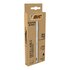 Bic Cristal Re'New, Penna Ricaricabile Nera a Sfera, Fusto in Metallo (Punta 1mm), Confezione 1 Penna + 2 Ricariche