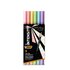 Bic Intensity Dual tip evidenziatore 6 pz Punta del pennello Azzurro, Verde chiaro, Rosa chiaro, Pesca, Viola, Giallo
