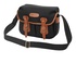 Billingham Borsa Hadley Small Tela Nero/Bordi Cuoio marrone chiaro + finiture ottone