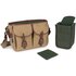 Billingham Borsa Hadley One Tela Khaki/Bordi Cuoio marrone chiaro