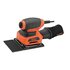 Black & Decker KA401LA Levigatrice orbitale 14000 Giri/min Nero, Arancione