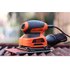 Black & Decker KA401LA Levigatrice orbitale 14000 Giri/min Nero, Arancione