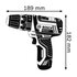 Bosch GSB 10,8-2-LI Professional Senza chiave Nero, Blu, Rosso