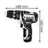 Bosch GSB 10,8-2-LI Professional Senza chiave Nero, Blu, Rosso