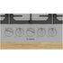 Bosch Serie 6 PCQ7A5I95 piano cottura Acciaio inox Da incasso Gas 5 Fornello(i)