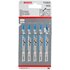 Bosch T 118 A Lama per seghetto alternativo High-Speed Steel (HSS) 5 pz