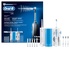 Braun Oral-B Smart 5000 + Oxyjet Adulto Spazzolino rotante-oscillante Blu, Bianco
