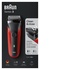 Braun Series 3 300s rasoio elettrico Trimmer Rosso
