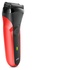 Braun Series 3 300s rasoio elettrico Trimmer Rosso