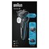 Braun Series 5 51-M1200s Rasoio Trimmer Nero, Blu