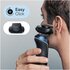 Braun Series 6 61-B1200s Rasoio Trimmer Nero, Blu