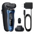 Braun Series 6 61-B1200s Rasoio Trimmer Nero, Blu