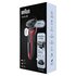 Braun Series 6 61-R1200s Rasoio Elettrico Uomo Con Accessorio Rifinitore Di Precisione EasyClick SensoFlex Wet&Dry Ricaricabile Rosso