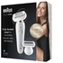Braun Silk-épil 9 Flex 9-002, Epilatore Elettrico Donna Con Testina Flessibile