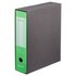 Brefiocart Brefio Fluo raccoglitore ad anelli A4 Nero, Verde