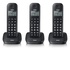 Brondi Gala Trio Telefono DECT Nero Identificatore di chiamata