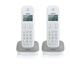 Brondi Gala Twin DECT Grigio, Bianco