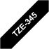 Brother Nastro per etichettatore tze-345 nero/bianco 18mm