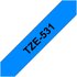Brother Nastro per etichettatore tze-531 blu/nero 12 mm