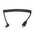 Caruba Cavo HDMI - microHDMI spiralato angolare 45cm
