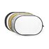 Caruba Riflettore pieghevole 5 in 1 Oro, Argento, Nero, Bianco, Trasparente - 150 x 200 cm