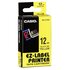 Casio XR-12 YW 12 mm Nero/Giallo